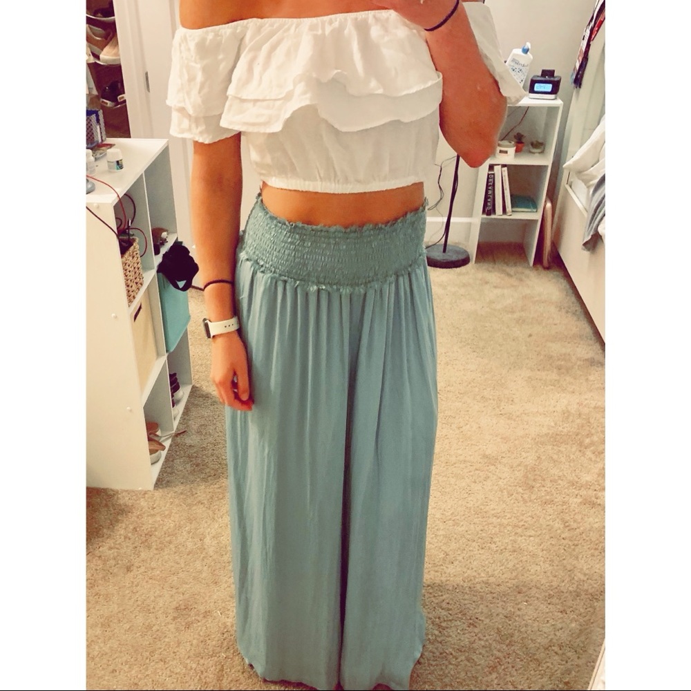 Free People Turquoise Pants